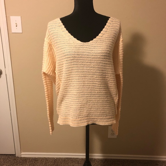 Delicious! S Creamsicle Color Free People Sweater - Picture 2 of 7